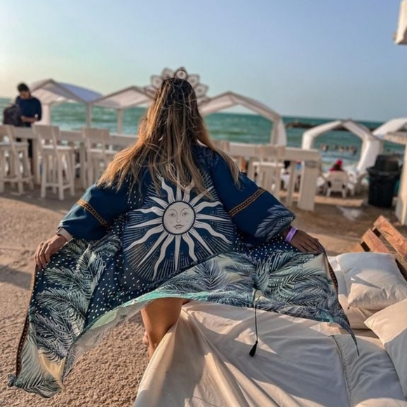 NWT AGUA BENDITA | Aldora Arabella Sun Kimono Cover Up - Picture 9 of 12